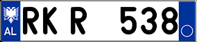 Trailer License Plate